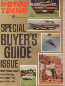 MOTOR TREND 1966 NOV - NEW AMERICAN CARS FOR "67*
